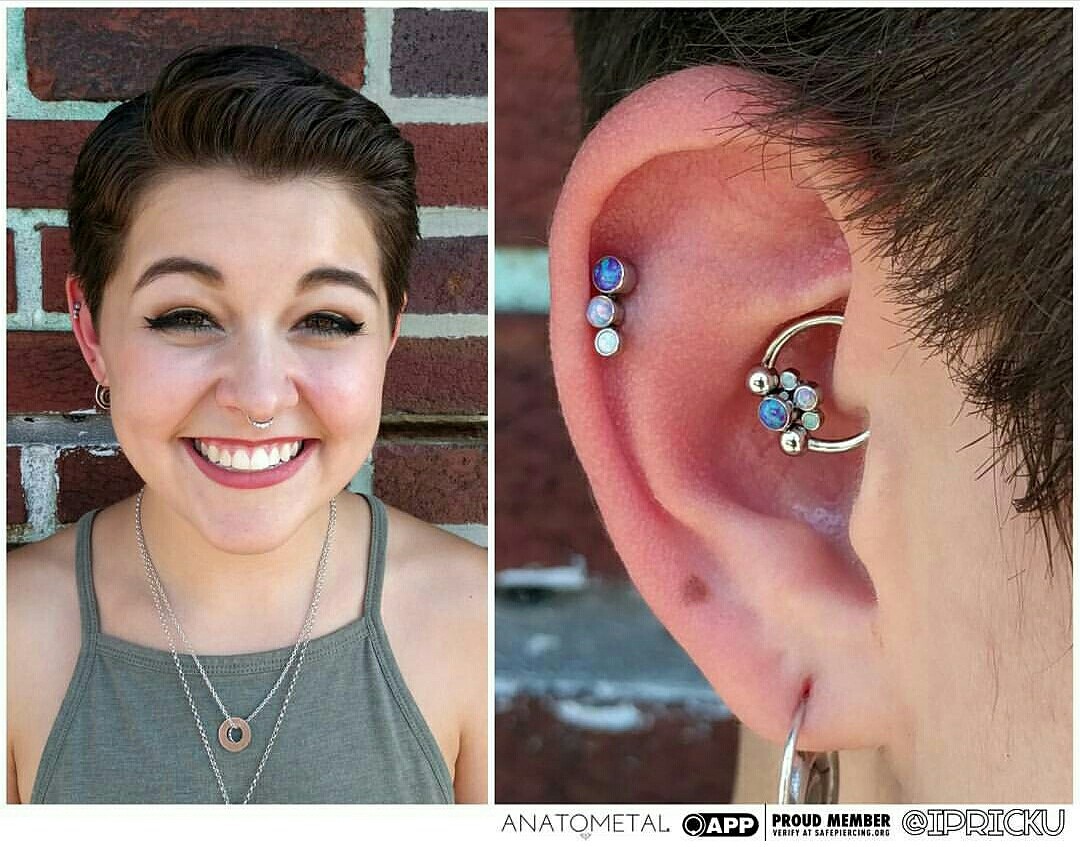 Daith and Helix Piercing