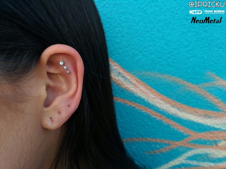 Triple Flat Piercing