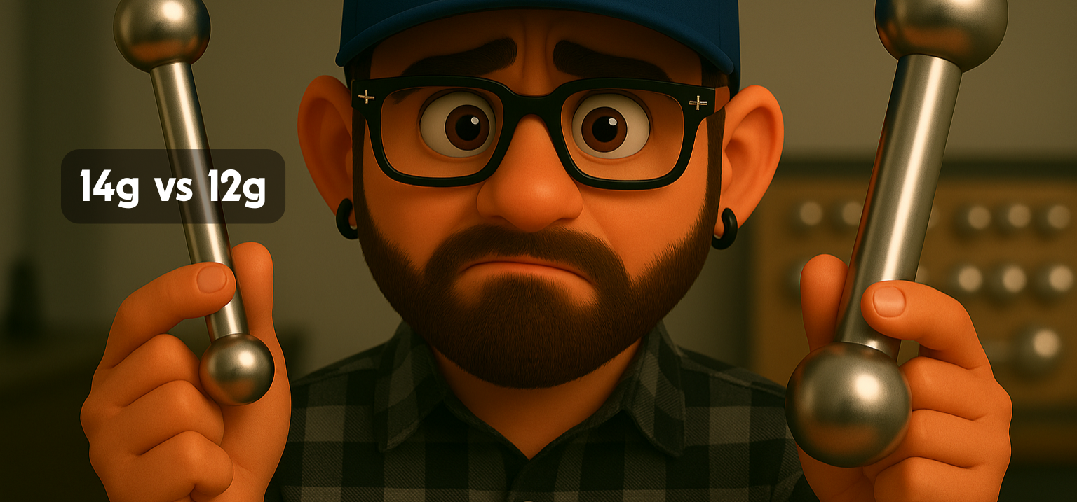 Difference Between 14g and 12g | Body Jewelry Gauge Guide