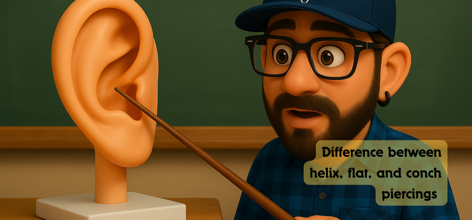 Helix vs Flat vs Conch Piercings: What’s the Difference?