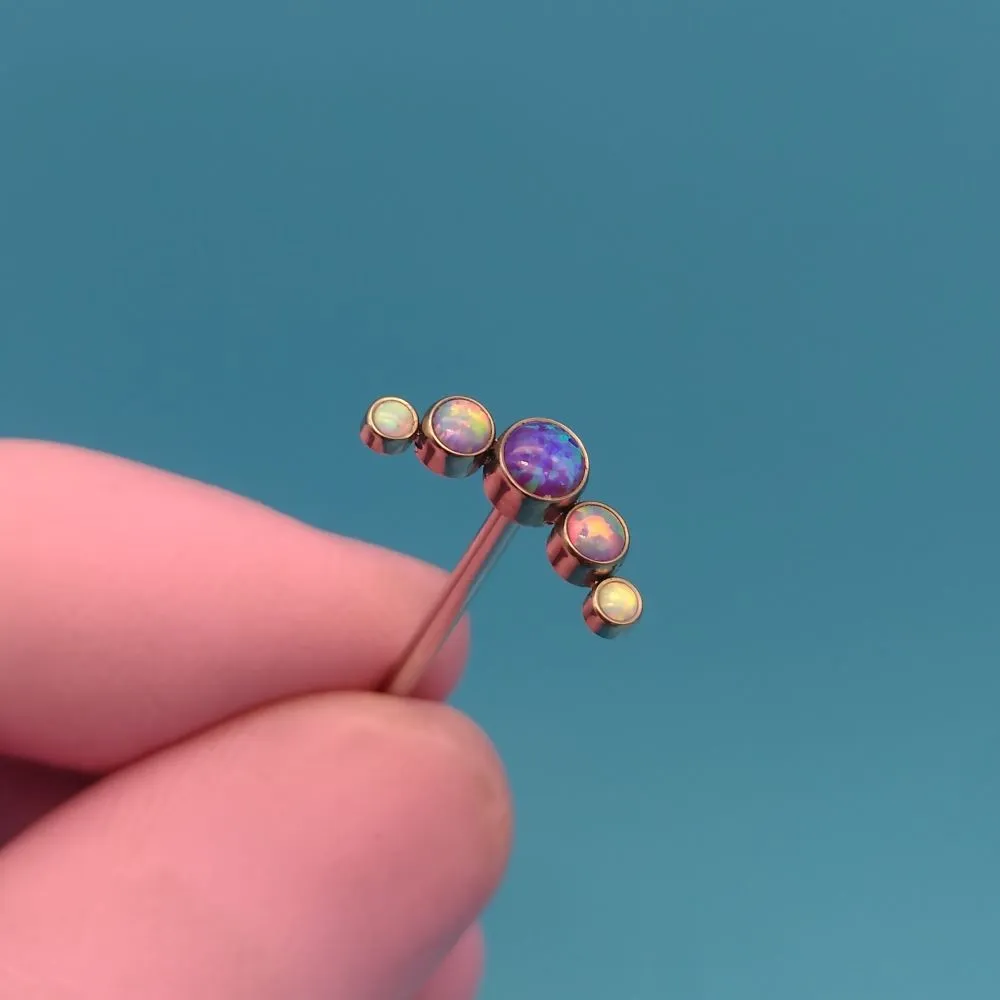 titanium threadless jewelry